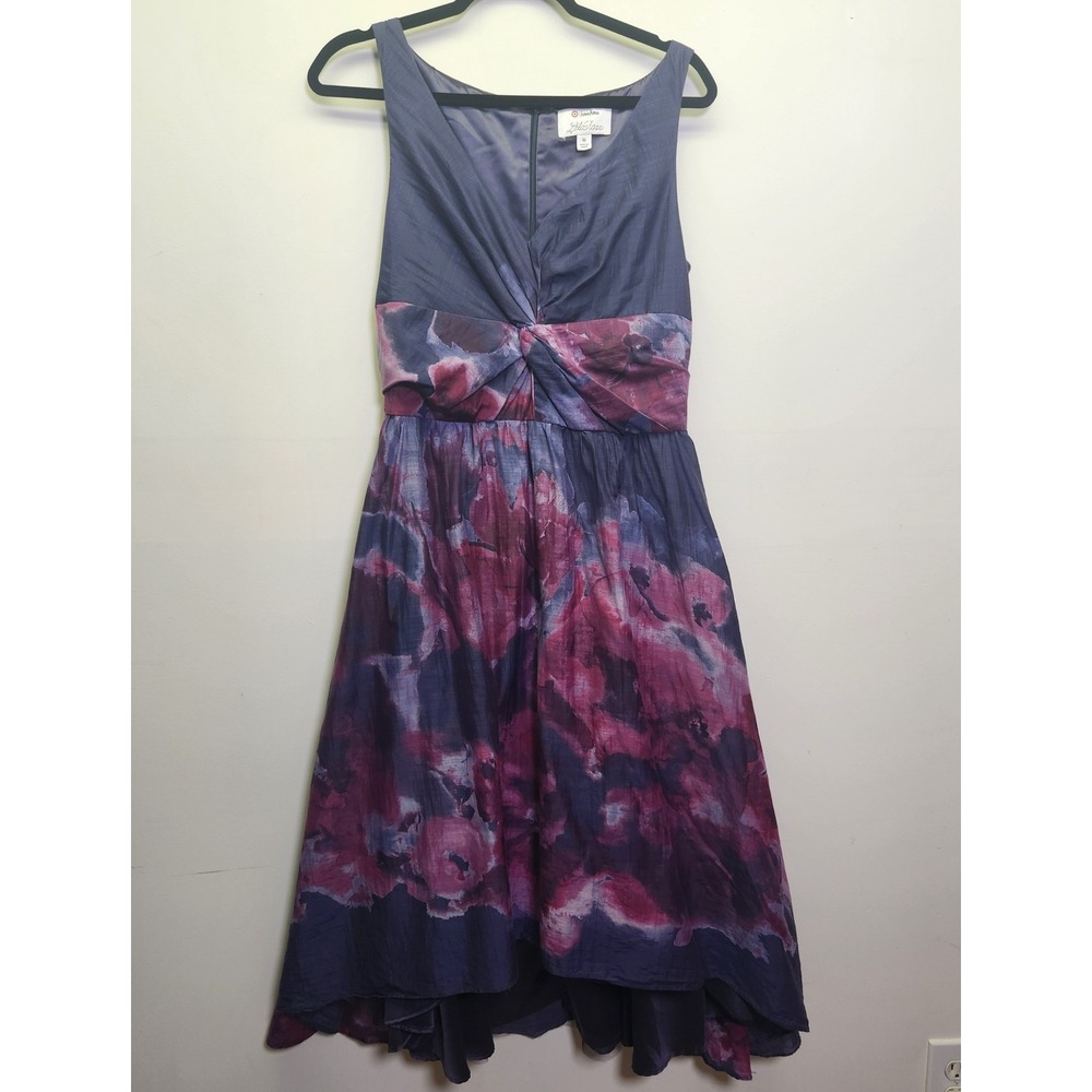 Neiman Marcus Target Collab Silk Cotton A-Line Dress Sz 10 Sleeveless V-neck